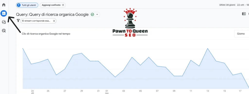 dove vedere le keywords di ricerca organica su google analytics